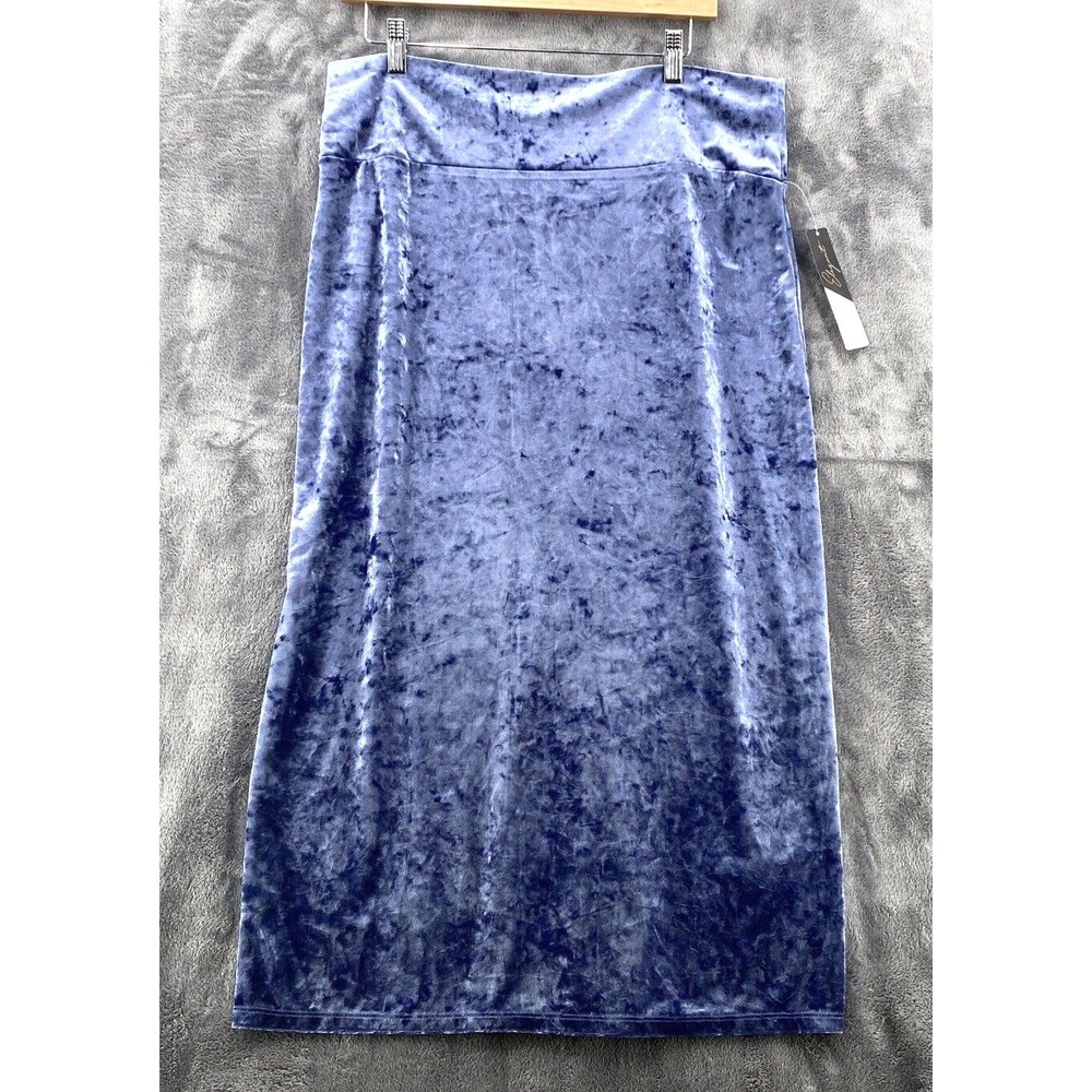 Lularoe Elegant Skirt Womens XL Ivy Midi Pencil Skirt Crushed Velvet Stretch New